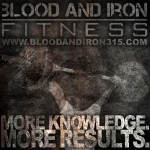 blood and iron fitness 315 motivation poster logo more